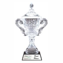 CRYSTAL TROPHY VASE